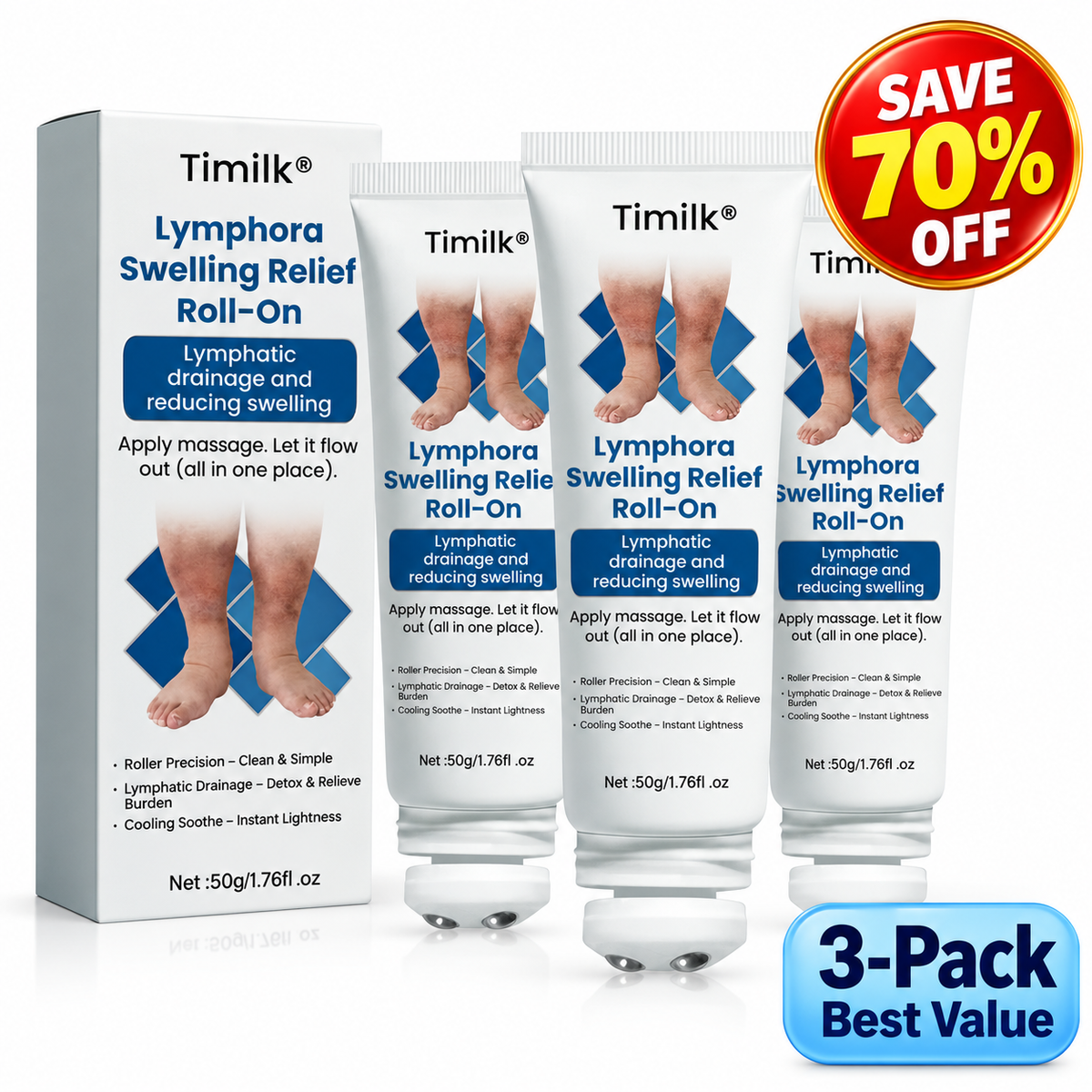 Timilk® Lymphora Swelling Relief Roll-On.