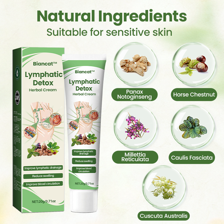 Biancat®  Lymphatic Detox Herbal Cream.