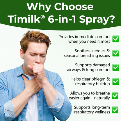 Timilk® 6-in-1 Herbal mullein Lung Cleanse Spray