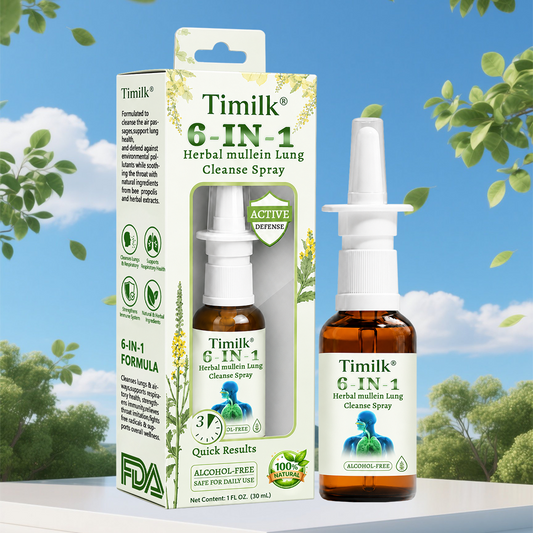 Timilk® 6-in-1 Herbal mullein Lung Cleanse Spray