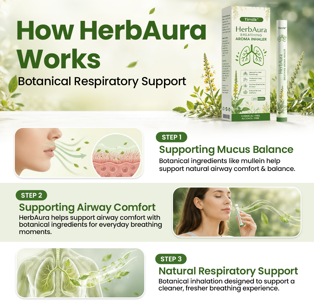 Timilk® HerbAura Botanical Aroma Inhaler