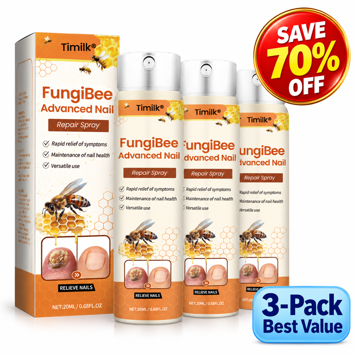 Timilk®  FungiBee Advanced Nail Repair Spray