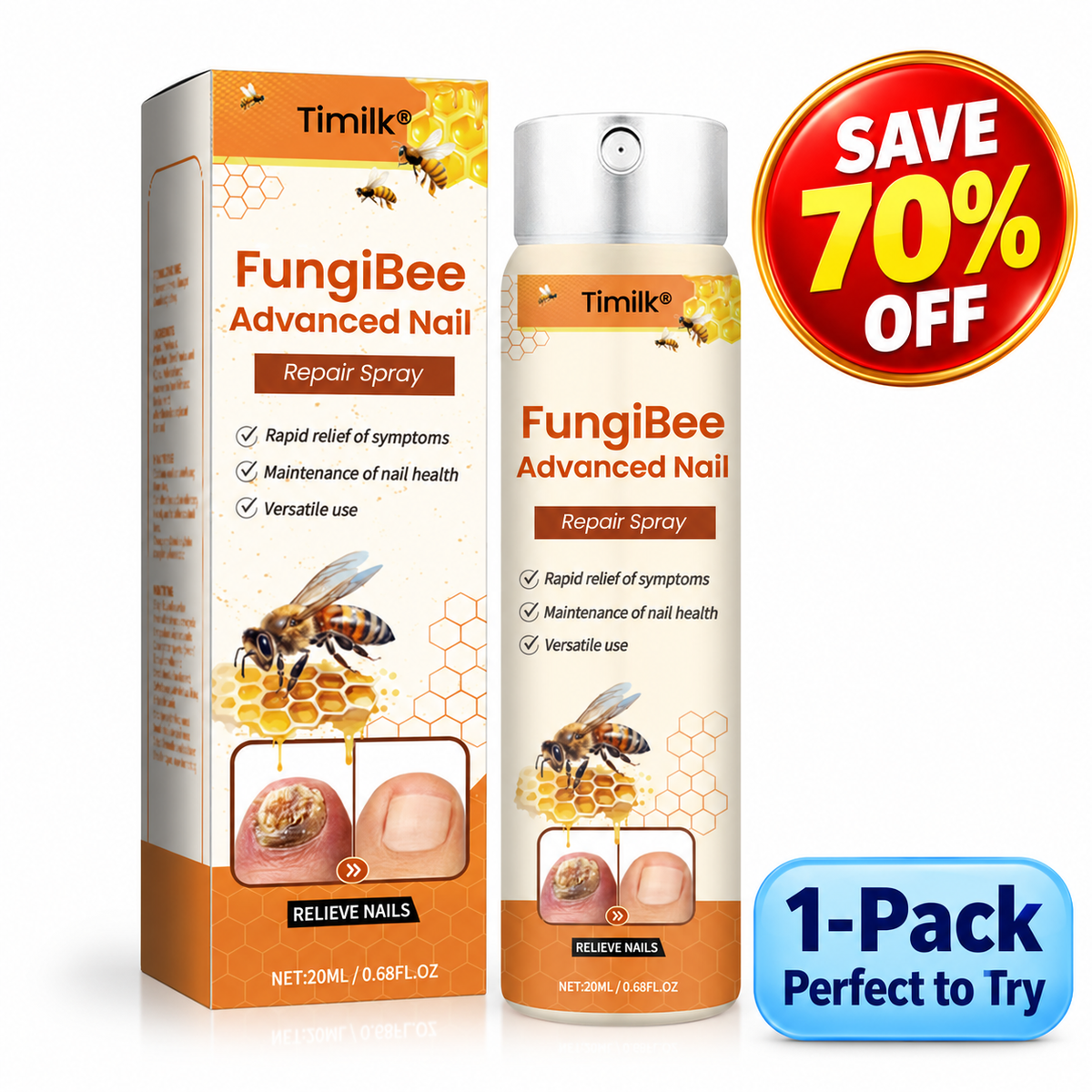 Timilk®  FungiBee Advanced Nail Repair Spray.