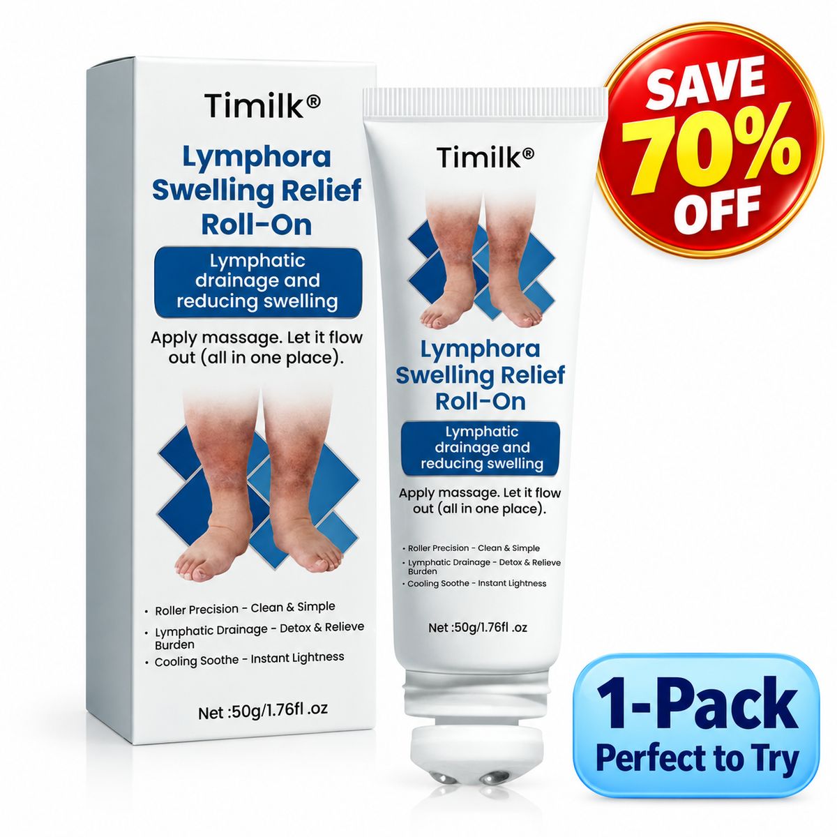 Timilk® Lymphora Swelling Relief Roll-On.
